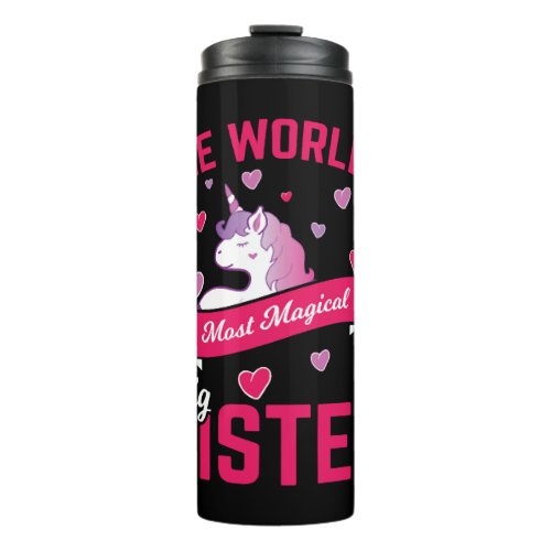 Sister Unicorn Gift Big Sister Magical Unicorn Thermal Tumbler