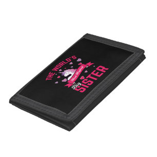 Sister Unicorn Gift Big Sister Magical Unicorn Tri-fold Wallet