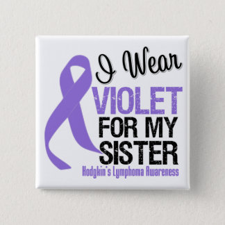 Sister Violet Ribbon Hodgkins Lymphoma Button