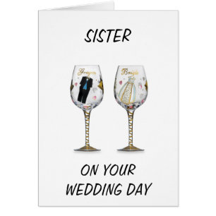 SISTER-WEDDING WISHES FOR YOU BOTH CARDS