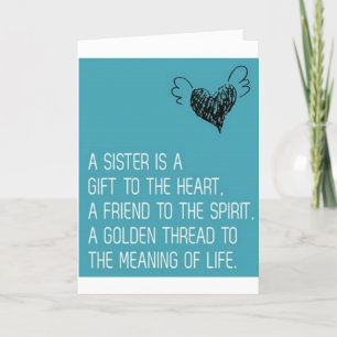 **SISTER** WISH YOU WINE AND LOVE VALENTINE HOLIDAY CARD