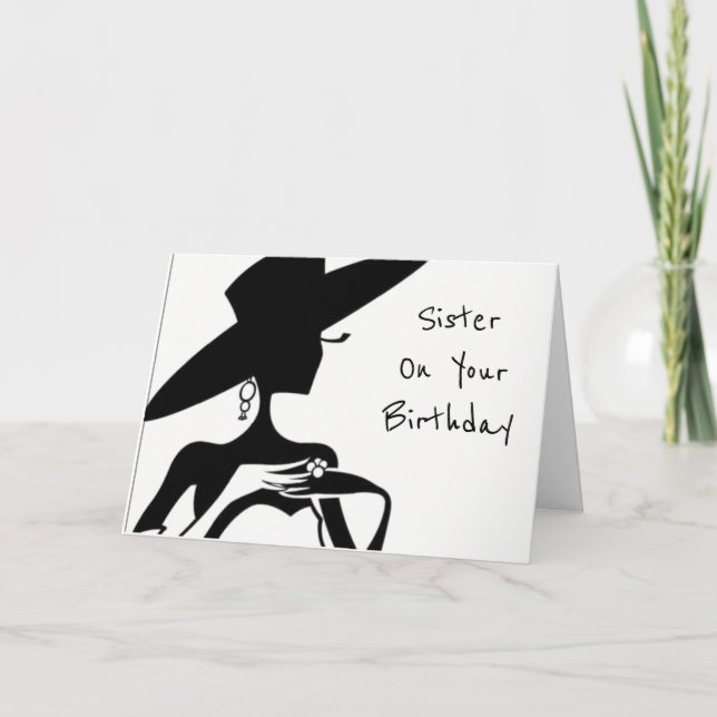 **SISTER-YOU ARE BEAUTIFUL** BIRTHDAY WISHES CARD (Front)