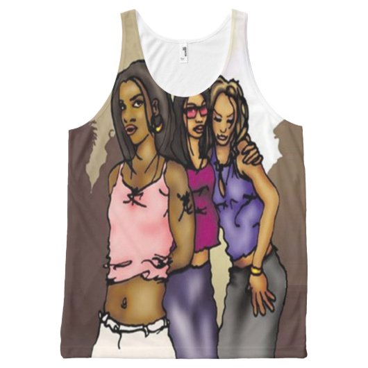 Sisterhood All-Over-Print Tank Top (Front)