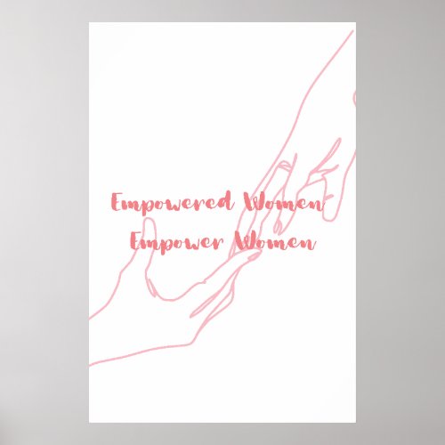 Sisterhood Empowered Womens Typography Wall Art