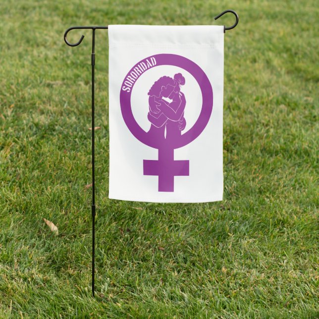 Sisterhood Garden Flag (In SItu)