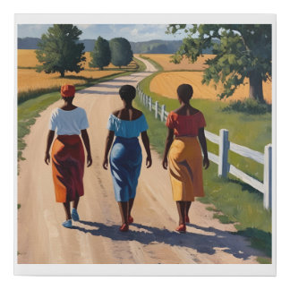 Sisterhood in Motion Faux Canvas Print