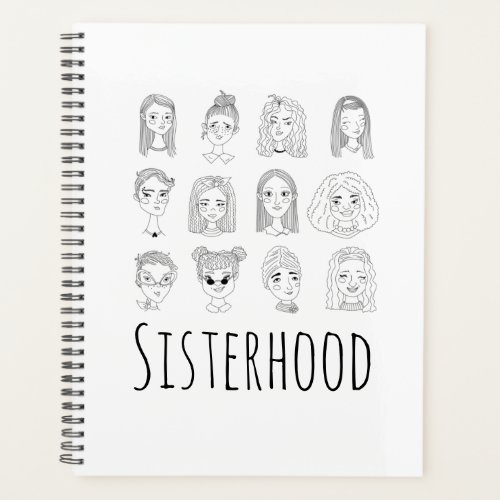 Sisterhood Ink Pen Doodle Drawing Planner