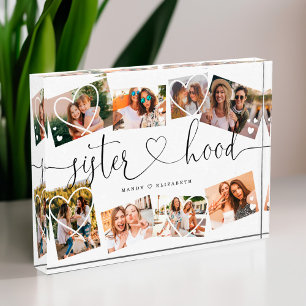 Sisterhood Script   Gift For Sisters Photo Block