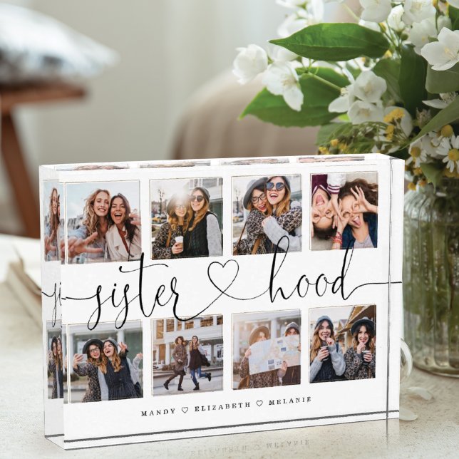 Sisterhood Script | Gift For Sisters Photo Collage