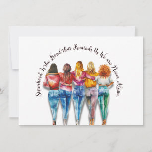 Sisterhood Themed Invitation
