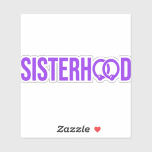 Sisterhood Wordmark Decal Violet Vinyl