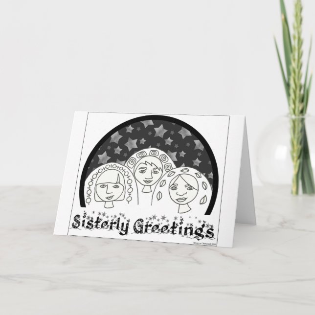 Sisterly Greeting Card (Front)