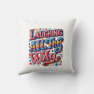 Sisterly Love and laughing all the way Throw Pillow