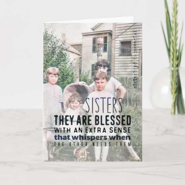 SISTERLY LOVE Greeting Card (Front)