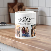 Cute SISTERS Forever Friends 3 Photos Coffee Mug | Zazzle