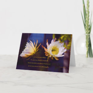 “Sisters #70” with poem: Candles Glowed Card