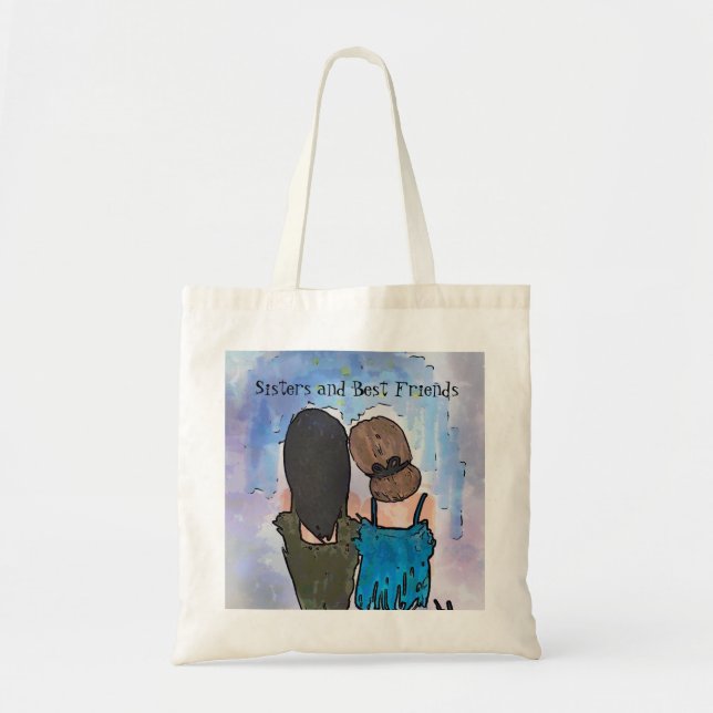 Sisters and Best Friends Tote Bag (Front)