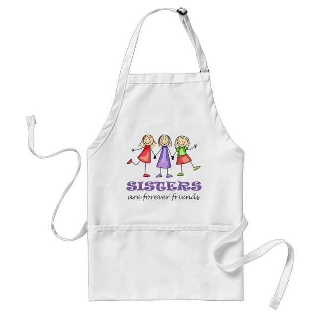 Sisters are Forever Adult Apron (Front)
