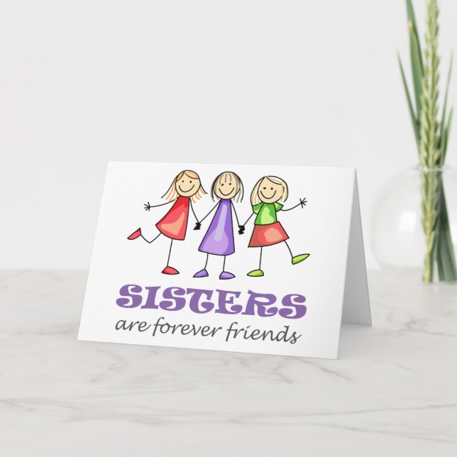 Sisters are Forever Card (Front)