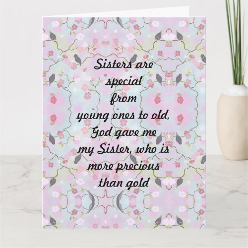 Sisters are Special Card