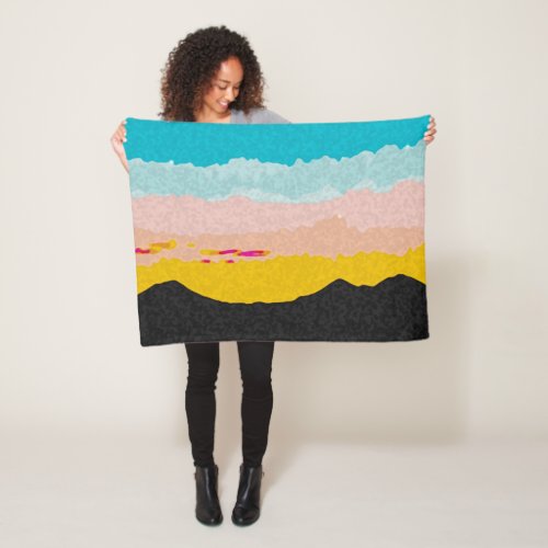 Sisters at Sunset Fleece Blanket