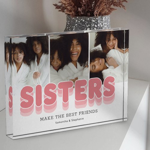 Sisters Best Friends Photo Block