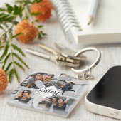 Sisters BFF | Best Friends Forever Photo Collage Keychain (Front Right)
