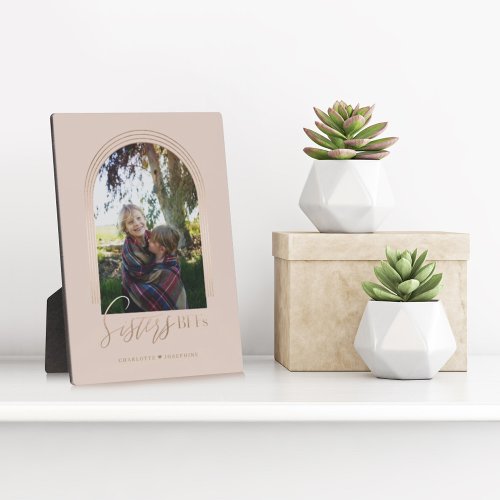 Sisters BFFs Elegant Arch Frame Photo Keepsake