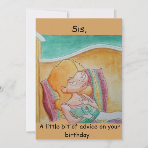 Sisters birthday card