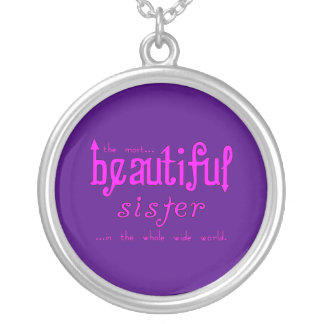Sisters Birthdays Parties : Beautiful Sister Silver Plated Necklace