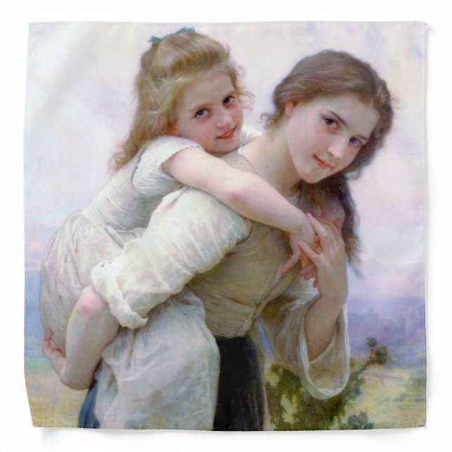 Sisters, Bouguereau Bandana (Front)