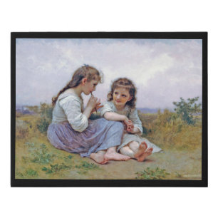 Sisters, Bouguereau Faux Canvas Print