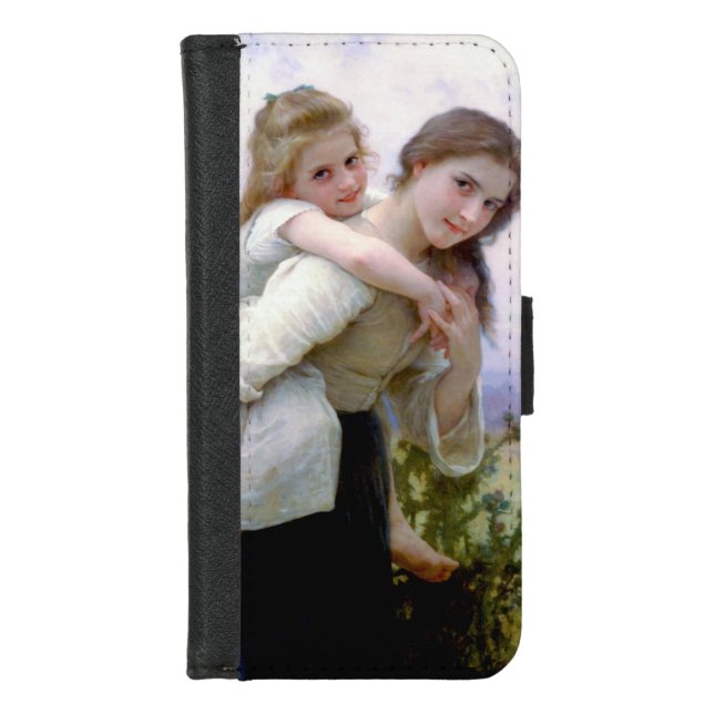 Sisters, Bouguereau iPhone Wallet Case (Front)