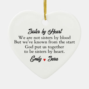 Sisters by Heart Ornament, Soul Sisters Ornament 