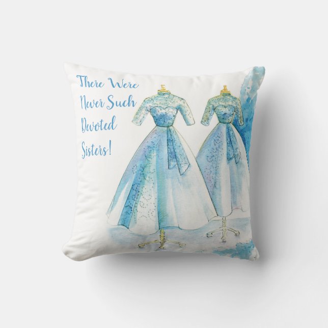Sisters by Heather French Henry Throw Pillow (Front)