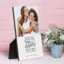 Sisters Connected At Heart Photo Keepsake White Plaque