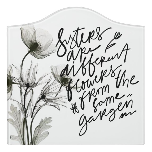 “Sisters” Creat Large Room Sign (Large Crest Front)