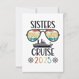 Sisters Cruise 2025 Family Matching Trip  Thank You Card