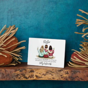 Sisters Day Custom Names Plaque – Personalized Gif