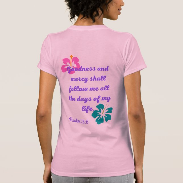 Sisters for Christ Psalm 23 T shirt (Back)