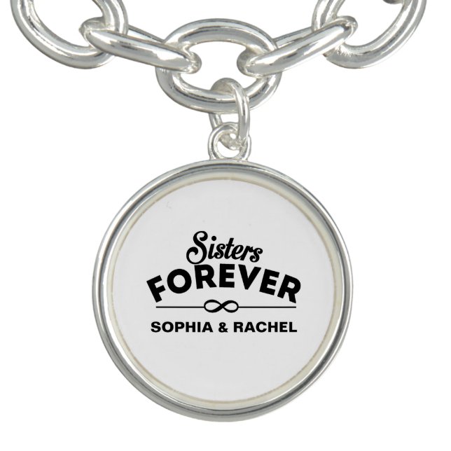 Sisters Forever Charm Bracelet (Design)
