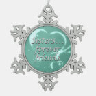 Sisters Forever Friends Love Aqua Green Hearts