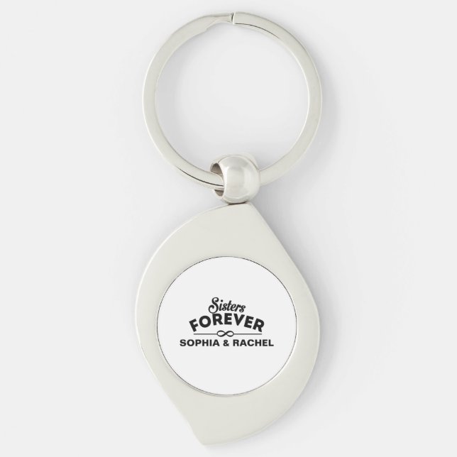 Sisters Forever Keychain (Front)