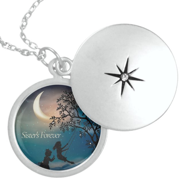 Sisters Forever Locket Necklace (Front)