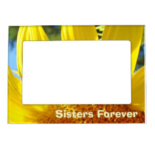 Sisters Forever magnetic Photo Frames Sunflowers