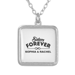 Sisters Forever Silver Plated Necklace