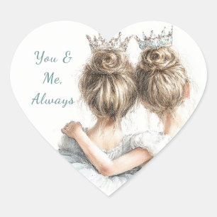 Sisters Forever Stickers – Pastel Big & Lil Sis