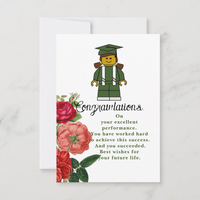 Sister's graduation  card (Front)