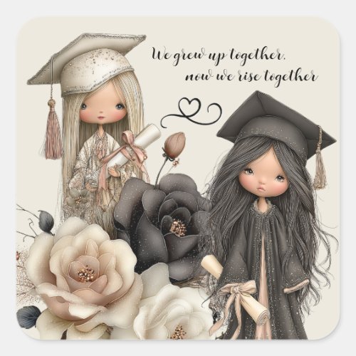 Sisters Graduation Sticker