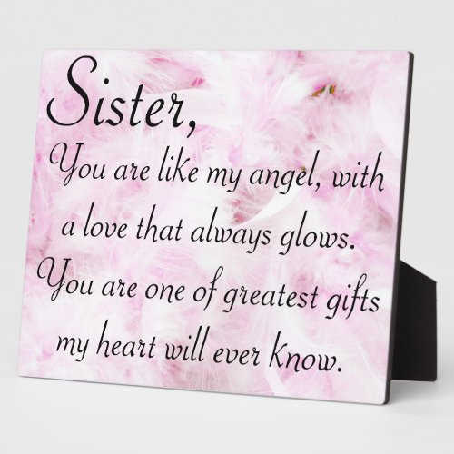 Sisters greatest love plaque